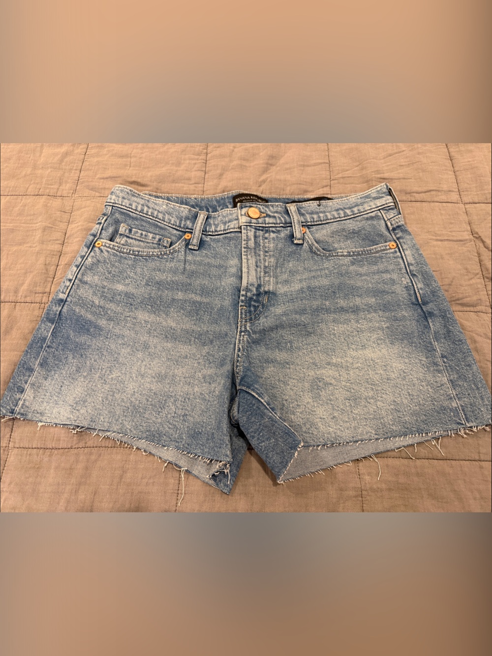 Premium Denim Banana Republic Light Blue Denim Cutoff Shorts
